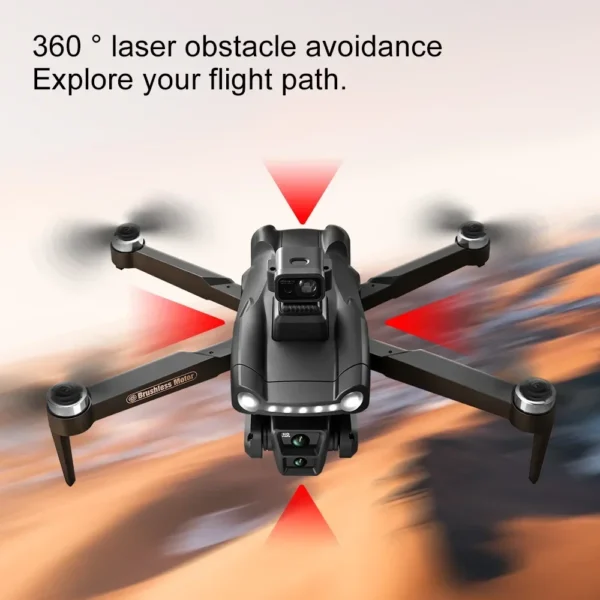 For Xiaomi V198GPS Drone ESC 8K Profesional HD Camera Brushless Obstacle Avoidance Aerial Optical Foldable Quadcopter Drone New - Image 4