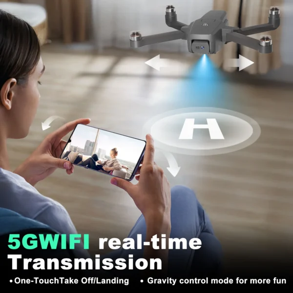 IDEA16 drone with camera 4k With Dual Camera 2 batteries 5G WIFI RC Drone with Brushless Motor Optical Flow for Adult Children - Image 5