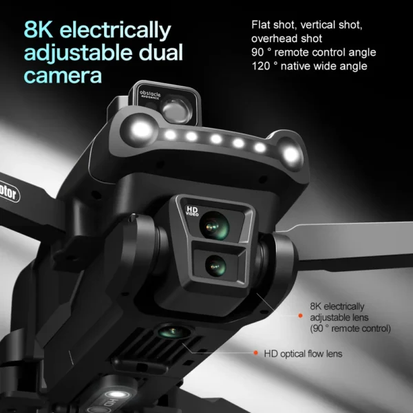 For Xiaomi V198GPS Drone ESC 8K Profesional HD Camera Brushless Obstacle Avoidance Aerial Optical Foldable Quadcopter Mini Dron - Image 3