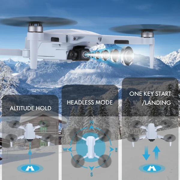 NBD Drone with Camera 4K for Adults Easy GPS Quadcopter for Beginner Brushless Motor 5GHz Transmission Auto Return Home - Image 5