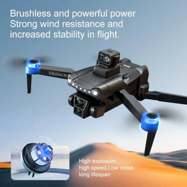 For Xiaomi V198GPS Drone ESC 8K Profesional HD Camera Brushless Obstacle Avoidance Aerial Optical Foldable Quadcopter Mini Dron - Image 2