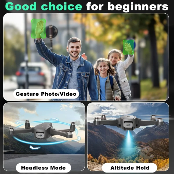 IDEA16 drone with camera 4k With Dual Camera 2 batteries 5G WIFI RC Drone with Brushless Motor Optical Flow for Adult Children - Image 6